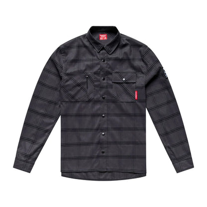 Troy Lee Designs Ruckus Ride Flannel Shirt - YD Plaid - Coal