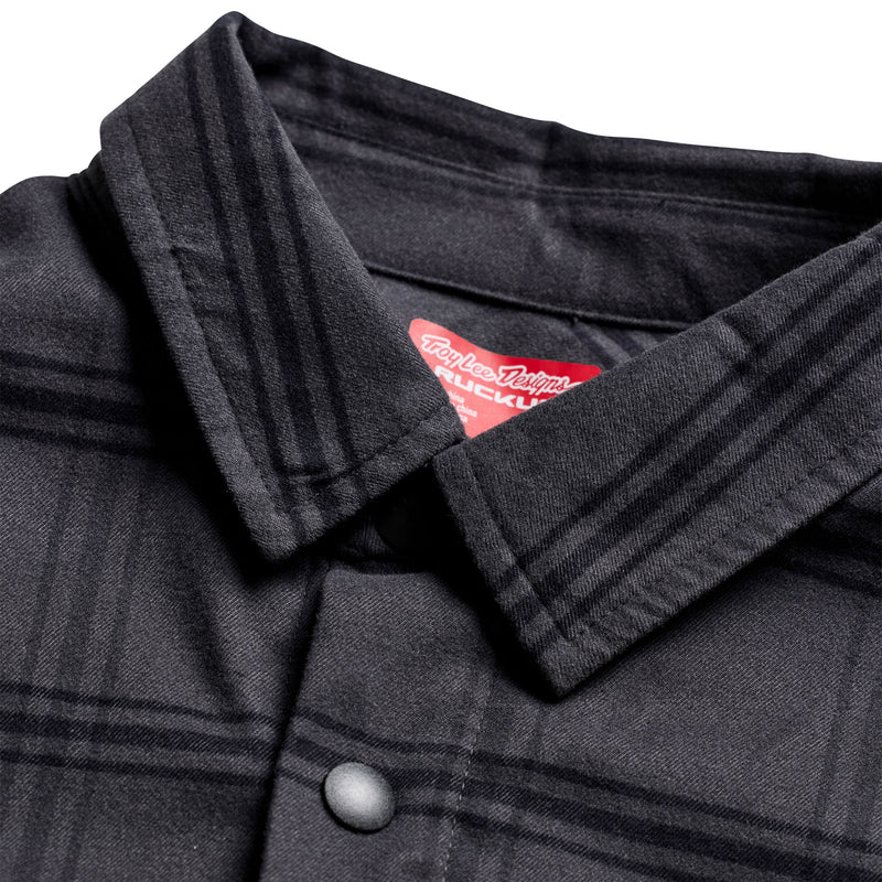 Troy Lee Designs Ruckus Ride Flannel Shirt - YD Plaid - Coal