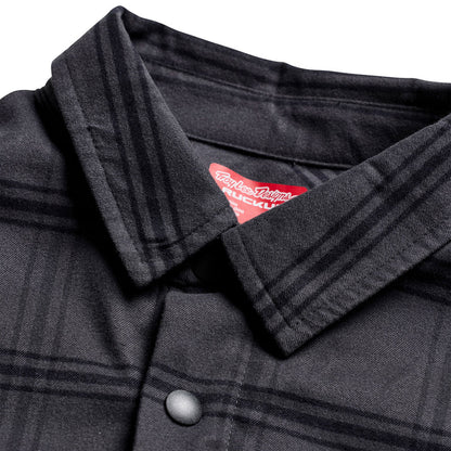 Troy Lee Designs Ruckus Ride Flannel Shirt - YD Plaid - Coal