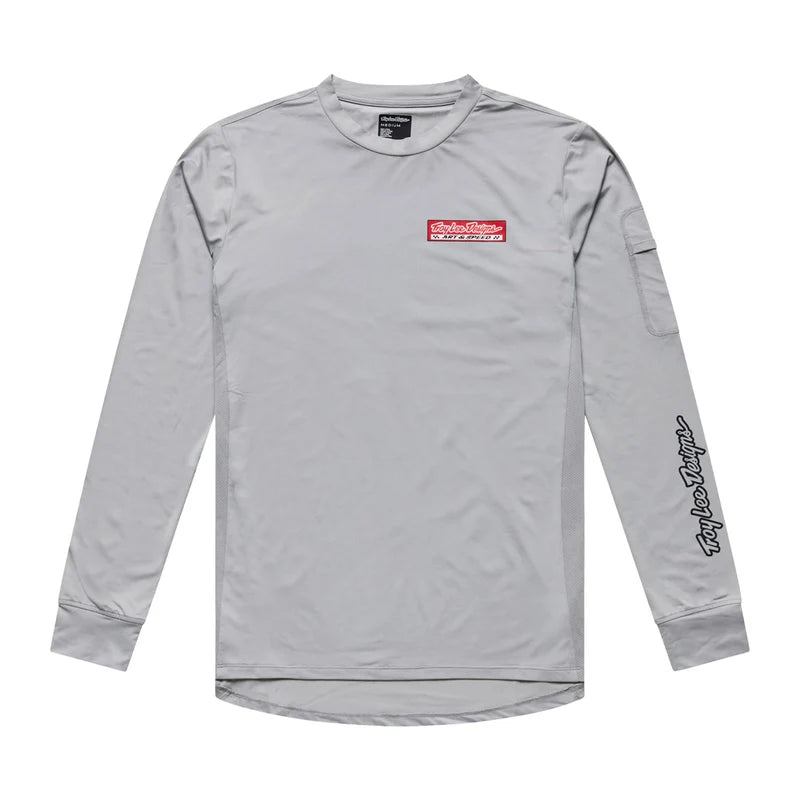 Troy Lee Designs Ruckus Long Sleeve Ride Tee - Custom Paint - Mid Gray