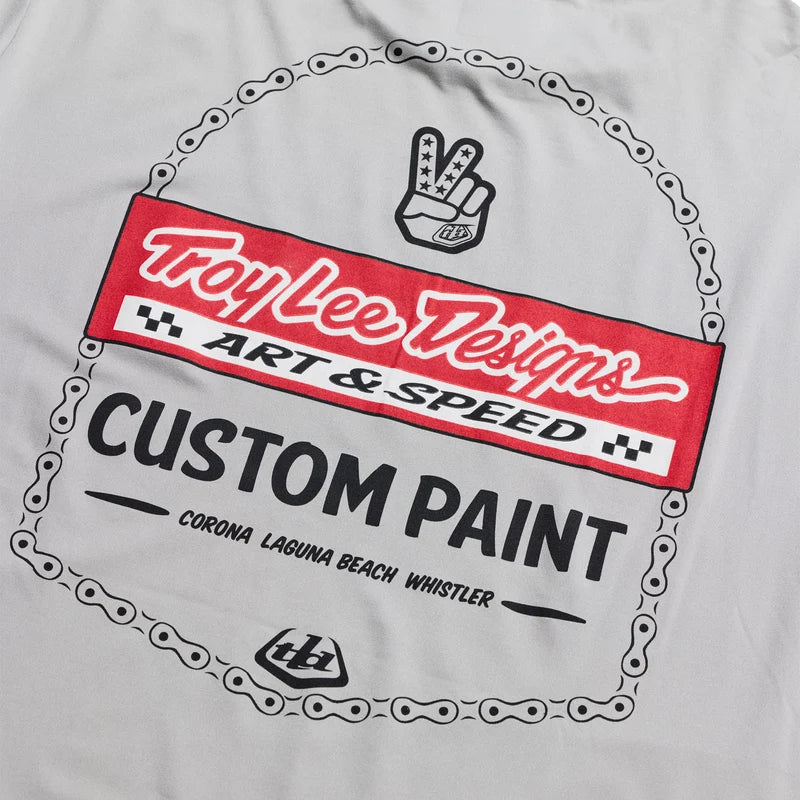 Troy Lee Designs Ruckus Long Sleeve Ride Tee - Custom Paint - Mid Gray