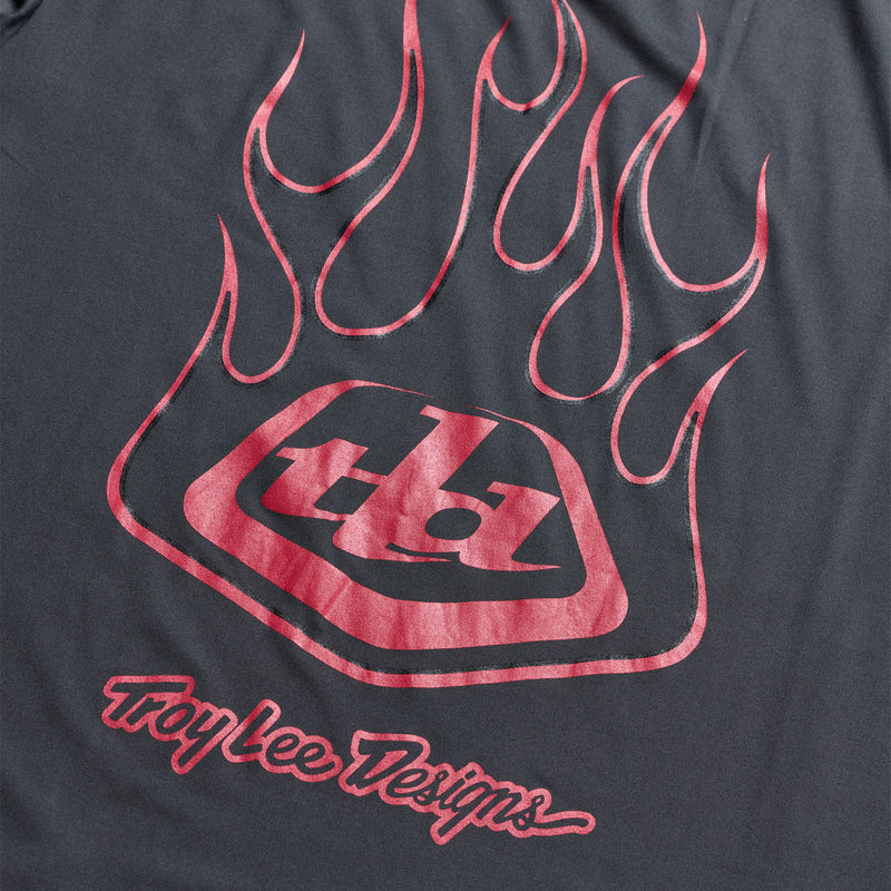 Troy Lee Designs Ruckus Long Sleeve Ride Tee - Ember - Carbon