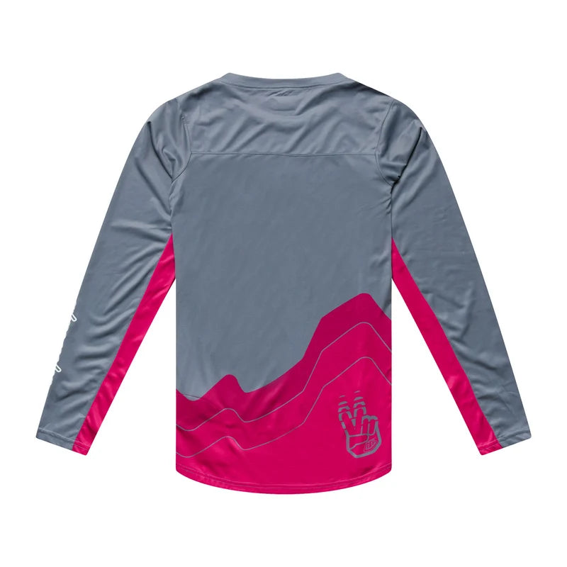 Troy Lee Designs Skyline Pro Long Sleeve MTB Jersey - Descend - Slate