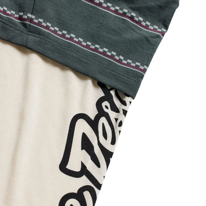 Troy Lee Designs Skyline Fakie Long Sleeve Ride Tee - Stripe - Dark Forest