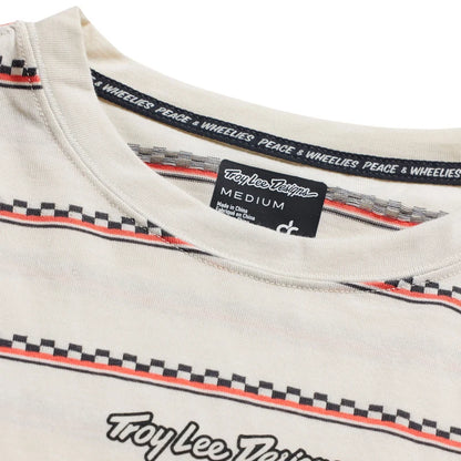 Troy Lee Designs Skyline Fakie Long Sleeve Ride Tee - Stripe - Pumice