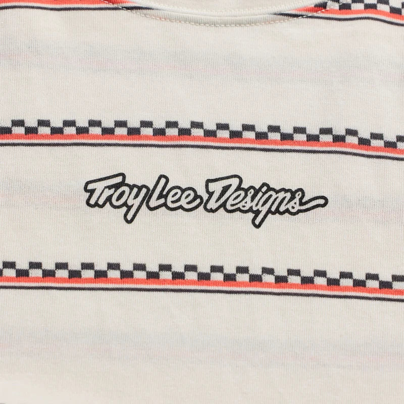 Troy Lee Designs Skyline Fakie Long Sleeve Ride Tee - Stripe - Pumice