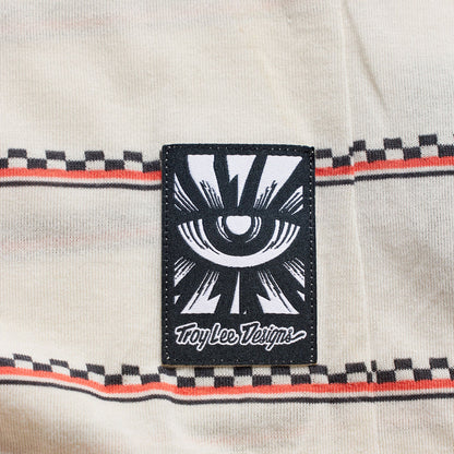 Troy Lee Designs Skyline Fakie Long Sleeve Ride Tee - Stripe - Pumice