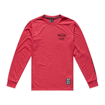 Troy Lee Designs Skyline Long Sleeve Ride Tee - Feathered - Ember Red