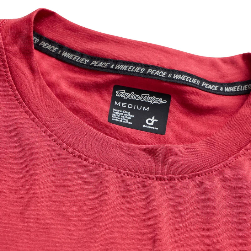 Troy Lee Designs Skyline Long Sleeve Ride Tee - Feathered - Ember Red