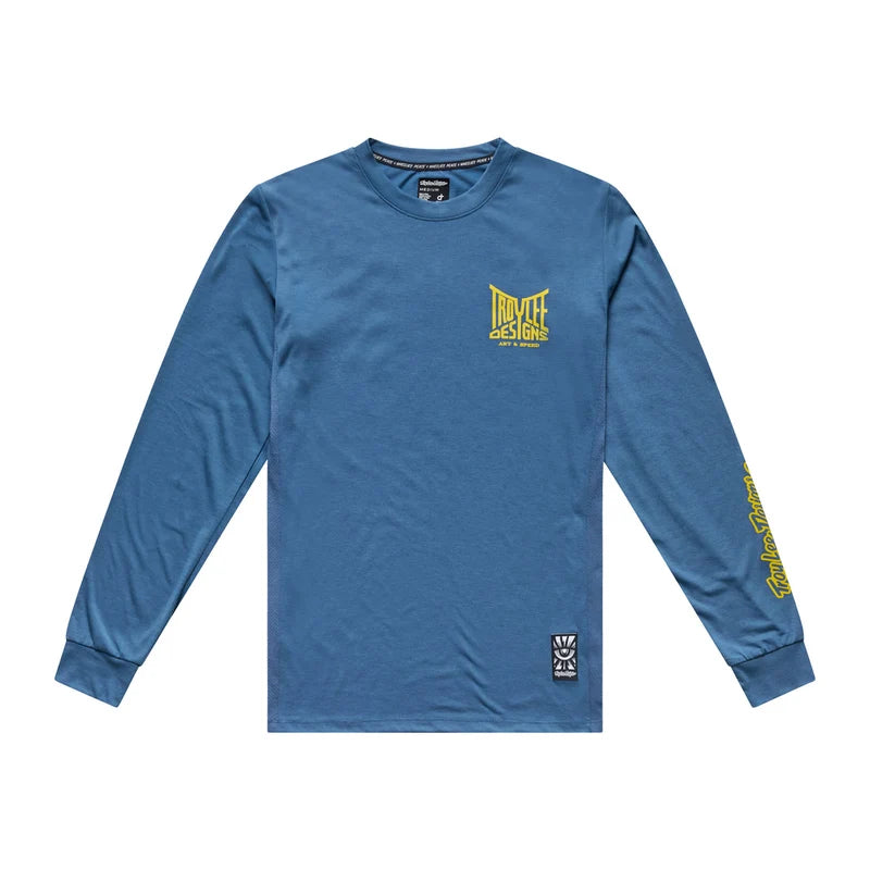 Troy Lee Designs Skyline Long Sleeve Ride Tee - Handlebar - Slate