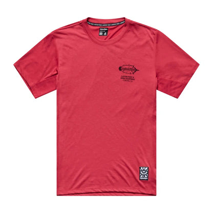 Troy Lee Designs Skyline Short Sleeve Ride Tee - Feathered - Ember Red