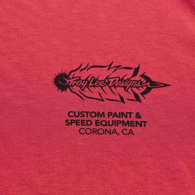 Troy Lee Designs Skyline Short Sleeve Ride Tee - Feathered - Ember Red