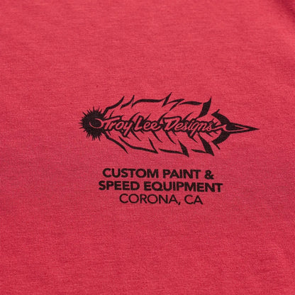 Troy Lee Designs Skyline Short Sleeve Ride Tee - Feathered - Ember Red