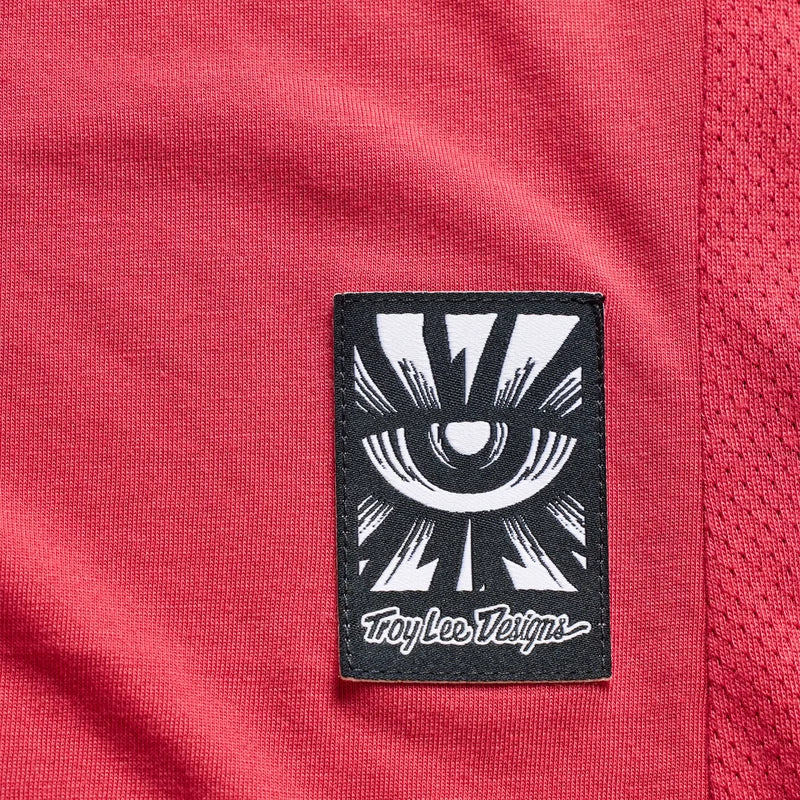 Troy Lee Designs Skyline Short Sleeve Ride Tee - Feathered - Ember Red