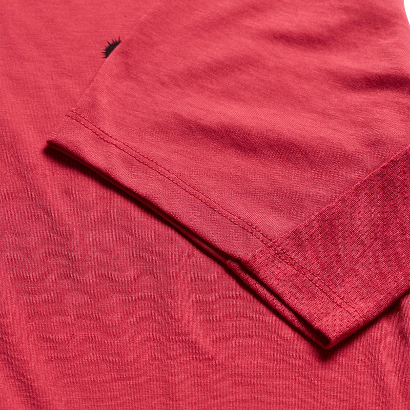 Troy Lee Designs Skyline Short Sleeve Ride Tee - Feathered - Ember Red