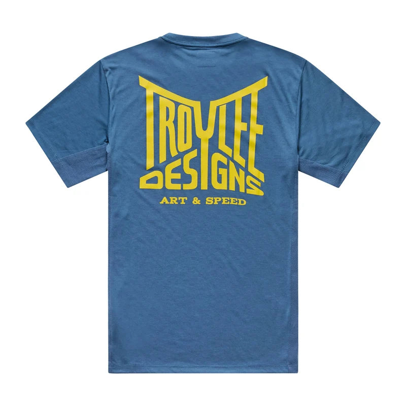 Troy Lee Designs Skyline Short Sleeve Ride Tee - Handlebar - Slate