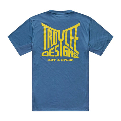 Troy Lee Designs Skyline Short Sleeve Ride Tee - Handlebar - Slate