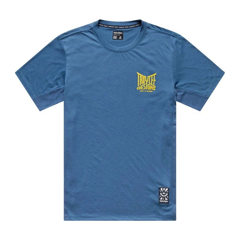 Troy Lee Designs Skyline Short Sleeve Ride Tee - Handlebar - Slate