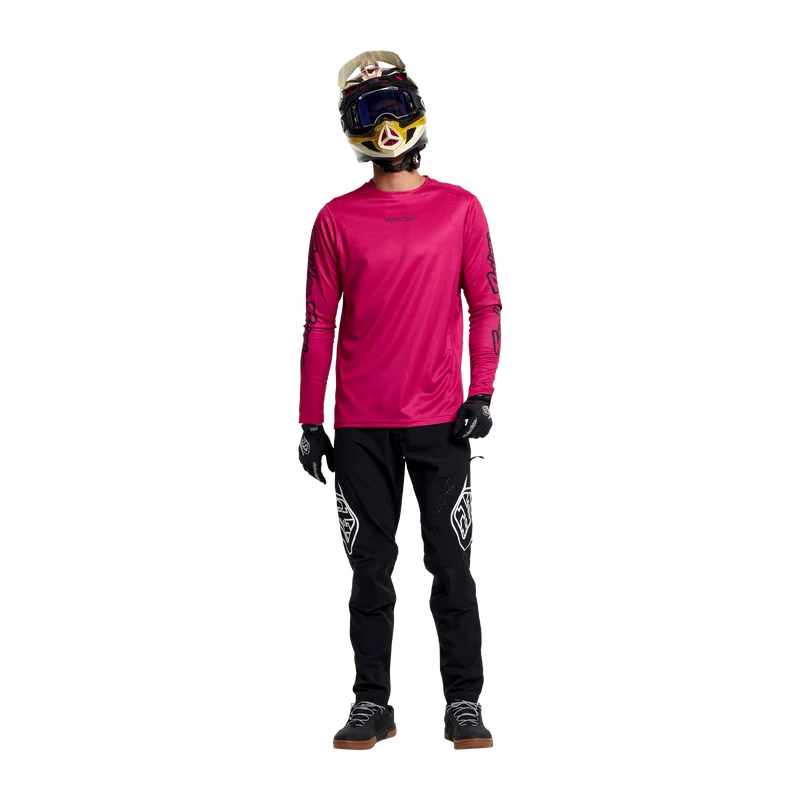 Troy Lee Designs Sprint Pro Long Sleeve MTB Jersey - Fuchsia