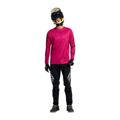 Troy Lee Designs Sprint Pro Long Sleeve MTB Jersey - Fuchsia