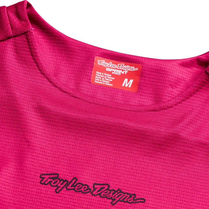 Troy Lee Designs Sprint Pro Long Sleeve MTB Jersey - Fuchsia