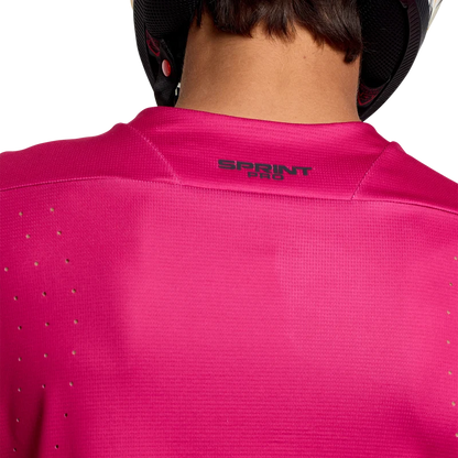 Troy Lee Designs Sprint Pro Long Sleeve MTB Jersey - Fuchsia