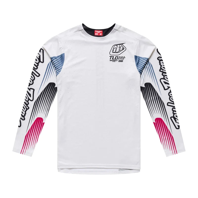 Troy Lee Designs Sprint Pro Long Sleeve MTB Jersey - Turbo - Pumice
