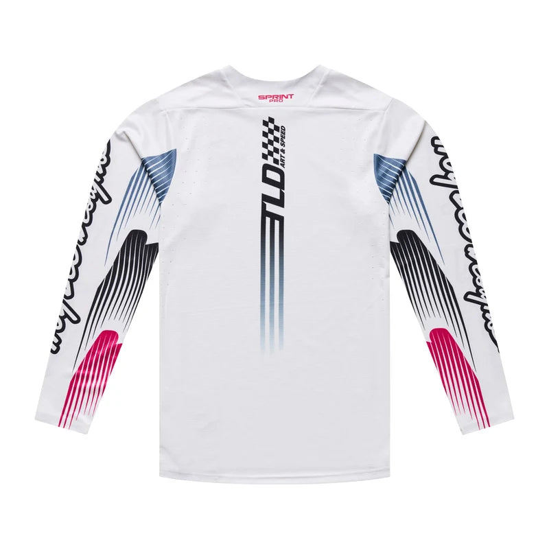Troy Lee Designs Sprint Pro Long Sleeve MTB Jersey - Turbo - Pumice