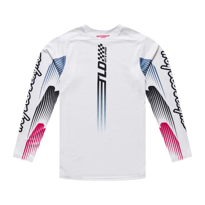 Troy Lee Designs Sprint Pro Long Sleeve MTB Jersey - Turbo - Pumice