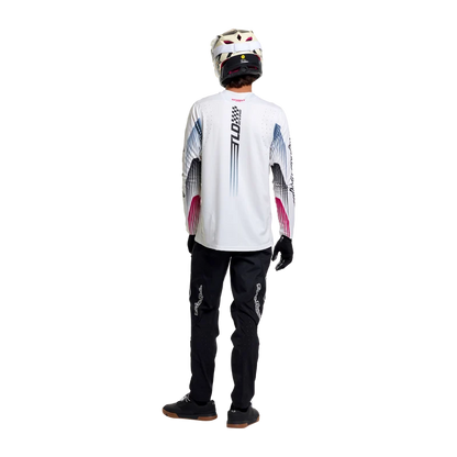 Troy Lee Designs Sprint Pro Long Sleeve MTB Jersey - Turbo - Pumice