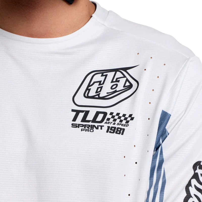 Troy Lee Designs Sprint Pro Long Sleeve MTB Jersey - Turbo - Pumice