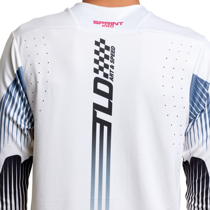 Troy Lee Designs Sprint Pro Long Sleeve MTB Jersey - Turbo - Pumice