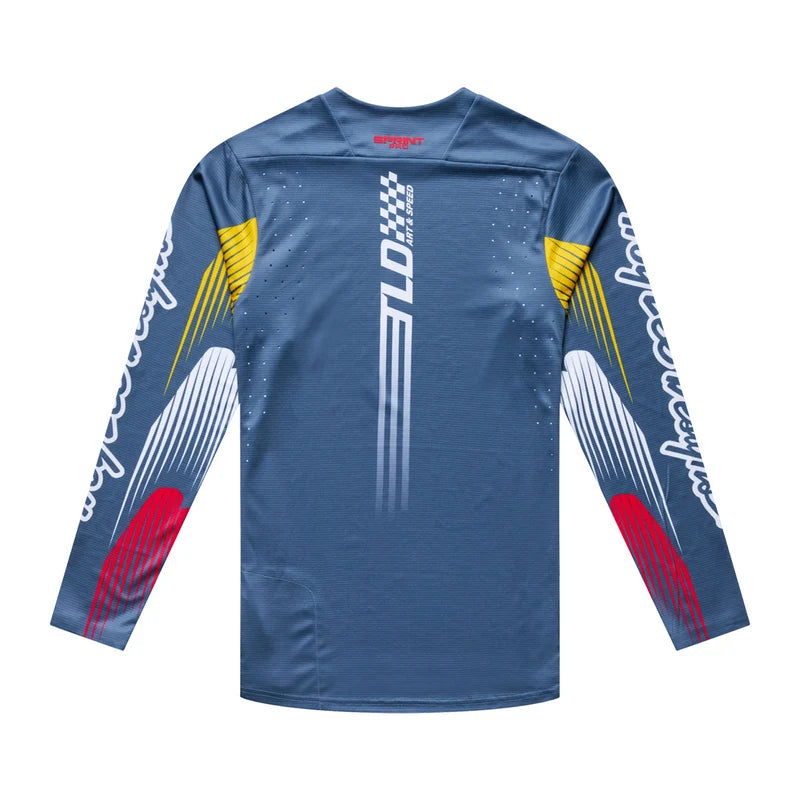 Troy Lee Designs Sprint Pro Long Sleeve MTB Jersey - Turbo - Slate