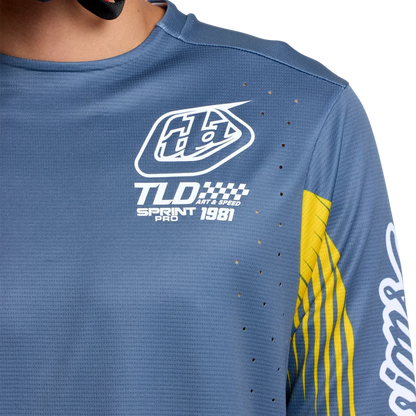 Troy Lee Designs Sprint Pro Long Sleeve MTB Jersey - Turbo - Slate