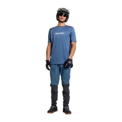 Troy Lee Designs Stage Short Sleeve MTB Jersey - Signature - Slate
