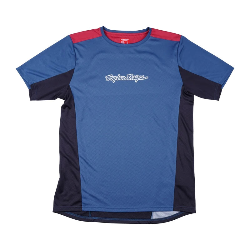 Troy Lee Designs Stage Short Sleeve MTB Jersey - Signature - Slate