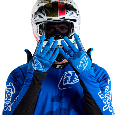Troy Lee Designs Air MTB Glove - Blotted - Bright Blue