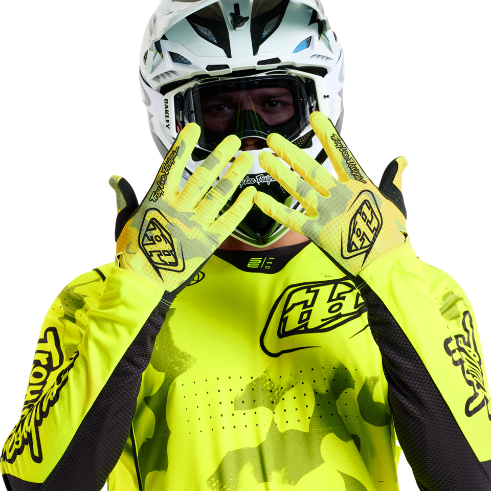 Troy Lee Designs Air MTB Glove - Blotted - Flo Yellow