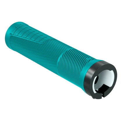 OneUp Thin Lock-On MTB Grips - Turquoise