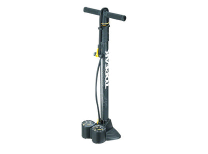 Topeak Joe Blow Dualie Floor Pump Black Presta / Schrader / Dunlop 