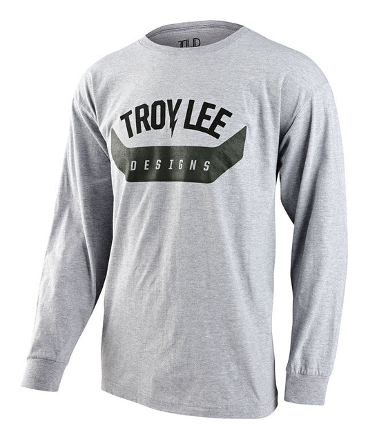 Troy Lee Designs Arc Long Sleeve Tee - Heather Gray Heather Gray Small 
