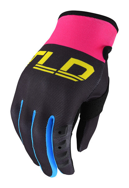 Troy Lee Designs GP MTB Glove - Womens - Black-Yellow - 2022 Black - Yellow Small 