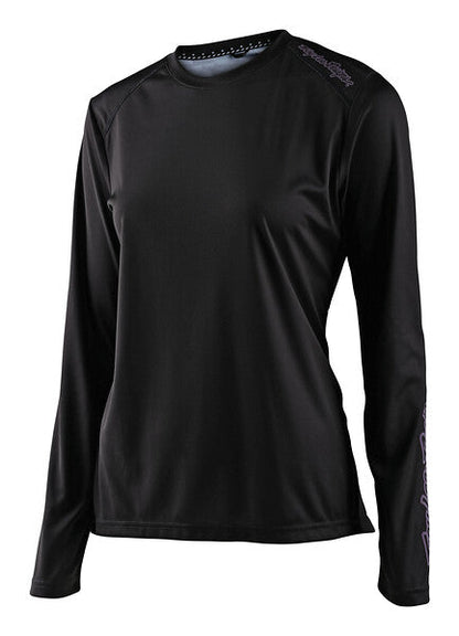 Troy Lee Designs Lilium Long Sleeve MTB Jersey - Womens - Black - 2022 Black X-Small 