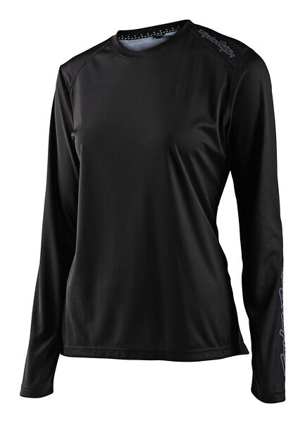 Troy Lee Designs Lilium Long Sleeve MTB Jersey - Womens - Black - 2022 Black X-Small 