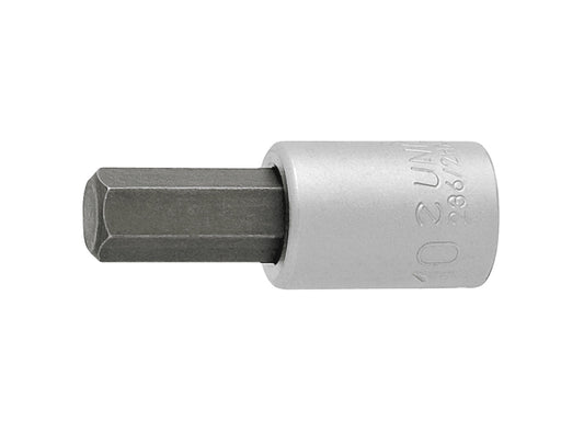 Unior 3/8" Drive Metric Hex Bit - 236/2HX - Silver Silver 8mm 