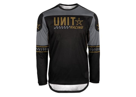 Unit Racing Long Sleeve MTB Jersey - Black - 2022 Black Small 
