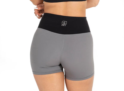 Unit Tempo Mini Active Short - Womens - Gray
