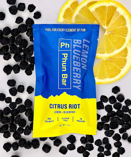 Phun Bar Energy Bar - Citrus Riot - Lemon Blueberry
