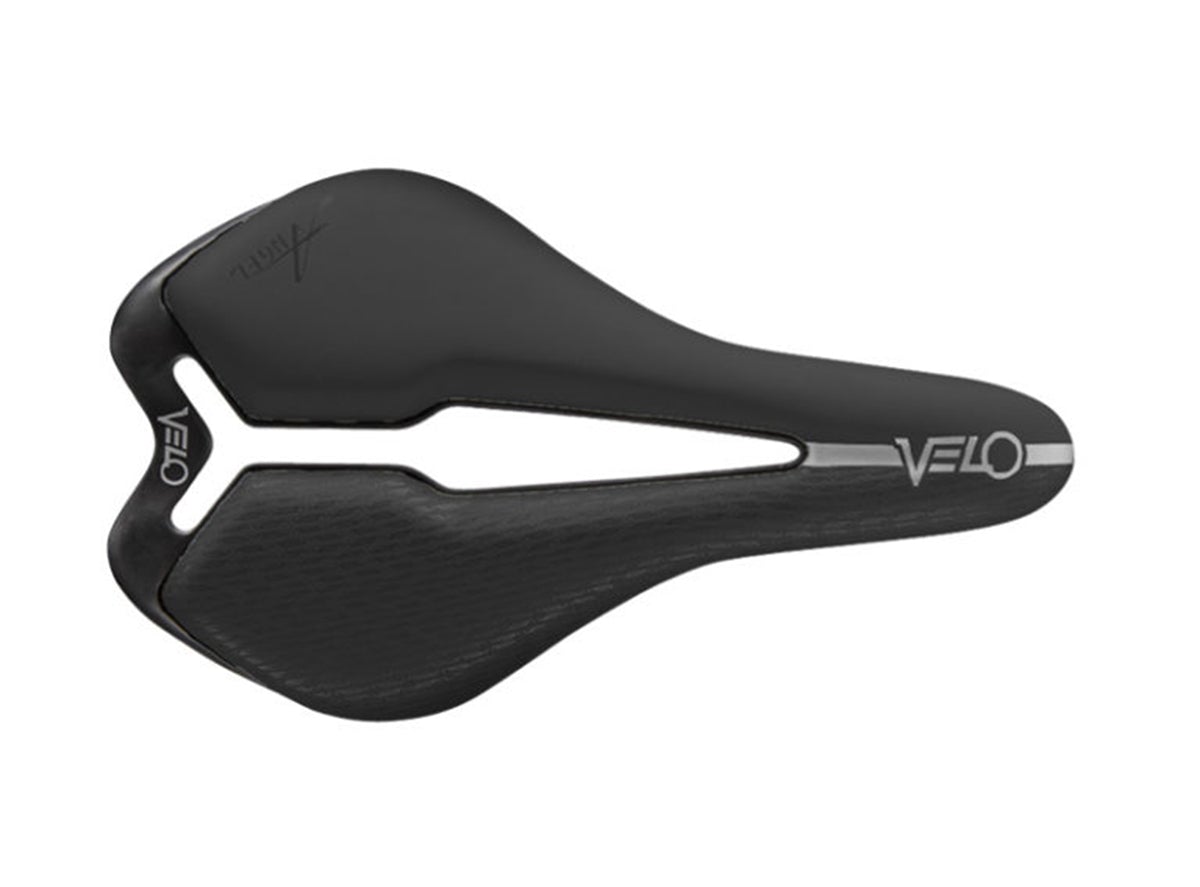 Velo Angel TT Saddle - 143mm - Black Black Carbon Rail 