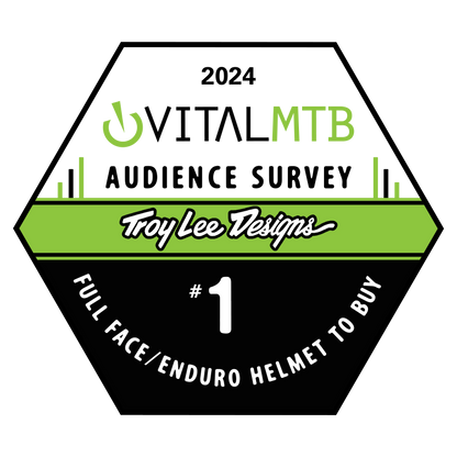 Troy Lee Designs D4 Polyacrylite Full Face Helmet - Fifty-50 - Navy-Glo Yellow